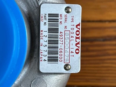 Turbocompresor marca Volvo TD04L-14T 49377-06000 S40/V40 1.9T 1275734 Foto 1 de 4