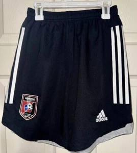 Adidas Aeroready Black Lonestar Soccer Club Light Weight Athletic Short 13-14 YL - Picture 1 of 5