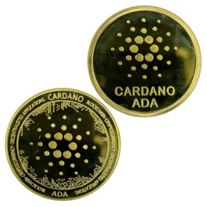 Virtual Digital Cardano Coins Physical Crypto Coin ADA Coin Challenge Coin - Photo 1 sur 9