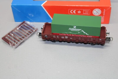 Roco 46031 Wagon À Deux Essieux Rungenwagen Adelholzener Échelle H0 OVP! - Photo 1/3