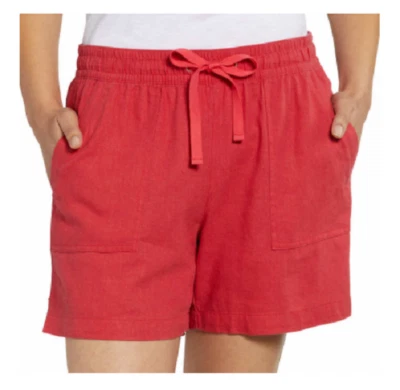 NUEVO Nautica Mujer Mezcla de Lino Pull-On Corto Talla Grande Foto 1 de 2