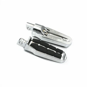 Chrome Male Mount Foot Pegs Footrest For Harley Dyna Electra Glide Fatboy FLHR - Imagen 1 de 8