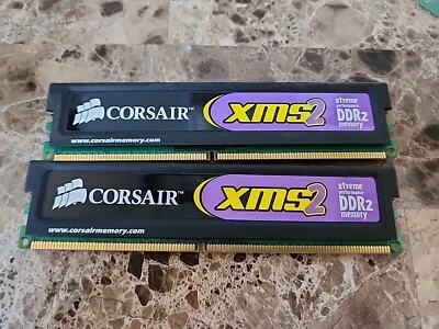 2GB 2x1GB Corsair CM2X1024-6400 XMS2-6400 Ram Memory Kit 800Mhz DDR2 Xtreme - Image 1 of 3
