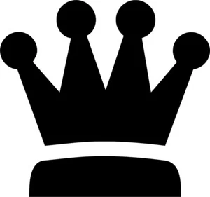King Crown Vinyl Sticker Decal Chess Queen - Choose Size & Color - Picture 1 of 2