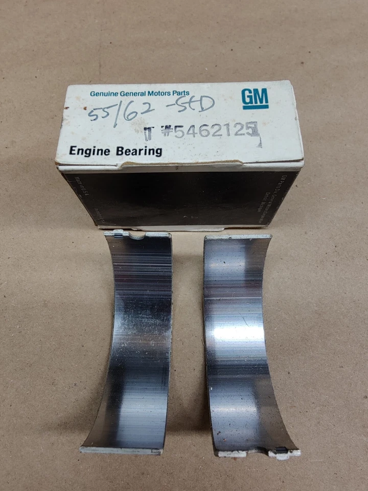Pontiac 1955-62 nuevo fabricante de equipos originales incluye rodamiento de varilla de conexión 389 V8 STD GM #: 5462125 Foto 1 de 1