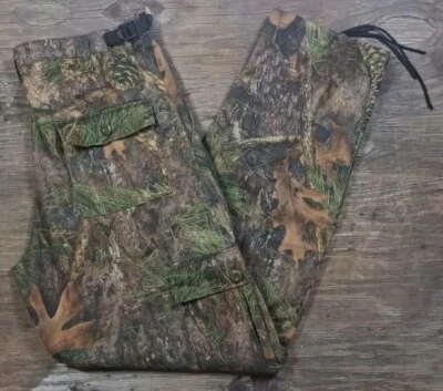 Vintage Men's True Timber Camo Cinch Waist Cargo Pants Size Medium Pine Cones - Image 1 of 4