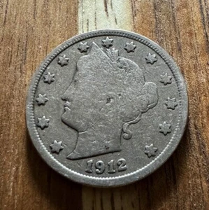 1912 LIBERTY HEAD V NICKEL - U GRADE - Picture 1 of 2