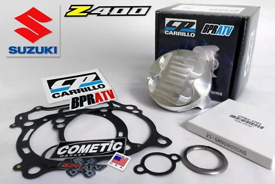 03-14 Suzuki LTZ400 LTZ 400 Z400 90mm Stock Bore 12:1 CP Piston Gaskets Top End - Imagem 1 de 4
