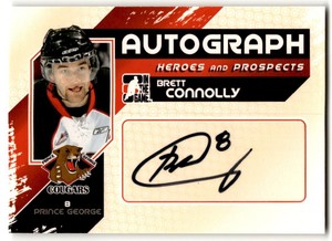 2010-11 In The Game Heroes and Prospects Brett Connolly Auto #A-BC Prince George