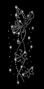 Strasssteine Schmetterlinge Bügelbild Applikation Strass Butterfly Schmetterling - Picture 1 of 3