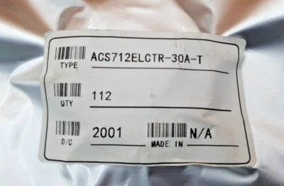 112PCS New  ACS712ELCTR-30A-T ALLEGRO Allegro MicroSystems  Date code 2001 - Image 1 of 2