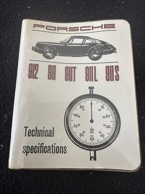 Libro de especificaciones técnicas Porsche 911 912 1965-1968 911L 911T 911S L T S 67 Foto 1 de 4
