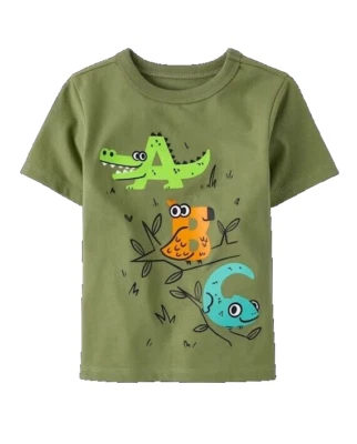 Nueva Camiseta Verde TCP The Children's Place ABC Animal Talla 2T Nueva con Etiquetas Foto 1 de 2