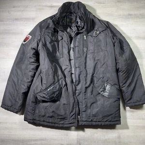 Coogi Mens Puffer Jacket Black XL International Down Full Zip Y2K 90s Retro VTG - Picture 1 of 15