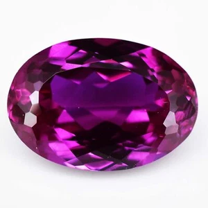 Natural Rhodolite Garnet 14.60 Ct Raspberry Pink Oval Certified Loose Gemstone - Picture 1 of 4