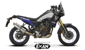 Yamaha Tenere 700 2021 Exan Exhaust Slipon Silencer Oval Titanium New - Picture 1 of 1
