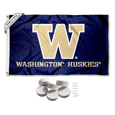 Washington Huskies Large Logo Tapestry Banner Cover