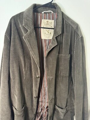 Винтажный Tommy Bahama джинсовой ткани Co мужской XL шелк с подкладкой 3 кнопки вельвет спортивное пальто коричневый - Изображение 1 из 4