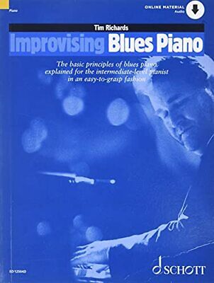 Improvising Blues Piano - The basic princ... by Tim Richards Mixed media product