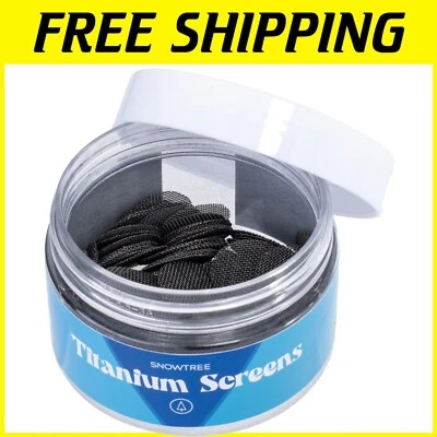 Premium Titanium Pipe Screens 100 Pack, 0.75'' - Durable & Chemical-Free - Image 1 of 4