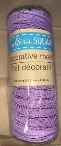Easter Purple Decorative Mesh Lot 2 Rolls x 6" x 5 yd DIY Decorations Crafts - Picture 1 of 2