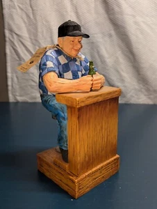 Alcohol Split Happens Westland Giftware Figure Bar Beer Whittle Folks 13257 (Bz) - Picture 1 of 12