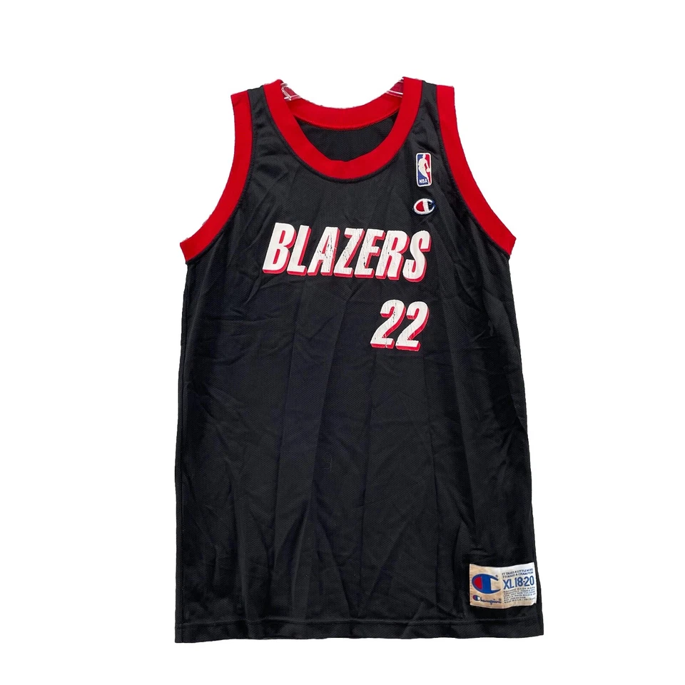 Camiseta deportiva vintage de baloncesto Champion para hombre XL 18-20 Clyde Drexler #22 NBA Sportwear Foto 1 de 4
