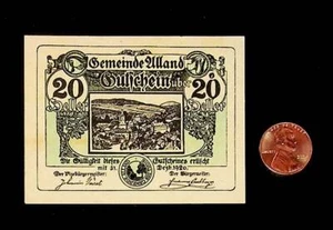 Billete Austria ULLAND 20 Heller 1920/dinero de emergencia - Imagen 1 de 2