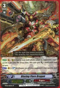 CARDFIGHT VANGUARD BLAZING FLARE DRAGON NM/MINT BT02/S05EN SP - Picture 1 of 1