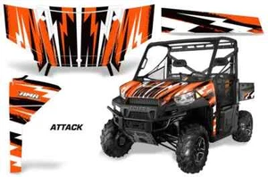 UTV Graphics Stickers Decal For Polaris Ranger Diesel/Crew/900XP 13-17 Attack O - Picture 1 of 3