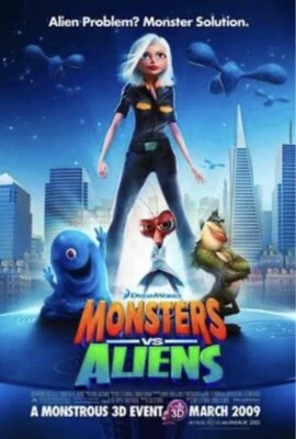35mm Film: MONSTERS VS ALIENS (2009) Movie Theatrical Trailer #5 - SCOPE 2:30 Foto 1 de 3
