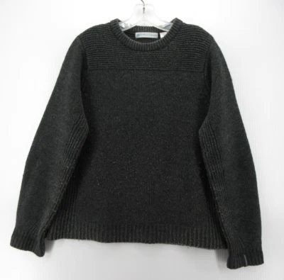 Eastern Mountain Sports Sweater Men Medium Gray EMS Lambs Wool Crewneck Y2K 2000 - Image 1 of 4