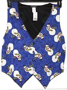 111 Main Ladie's Snowman Vest - Picture 1 of 5