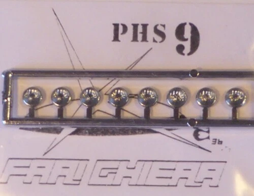 ACCESSORI 1/43 FARI PLASTICA CROMATA con PARABOLA RIGATA 5mm TRON PHS09 - Immagine 1 di 1