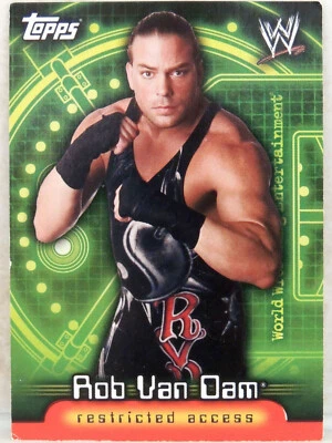 WWE ROB VAN DAM TOPPS INSIDER CARD 27 2006 WRESTLING WWF ECW RVD - Image 1 of 2
