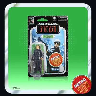 Luke Skywalker Jedi Knight figurine Star Wars Ep. VI Retro Collect. Hasbro 10 cm - Photo 1/4