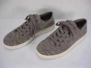 NEW EILEEN FISHER CLIFTON GRAY FELT WOOL LACE UP SNEAKERS SHOES WOMEN'S 10 - Picture 1 of 9
