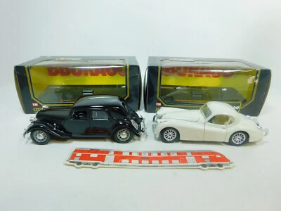2x Burago 1:24 Autovettura: 1501 Citroen 15 Cv Ta + 1508 Jaguar Xk 120 S.G Box # - Immagine 1 di 4