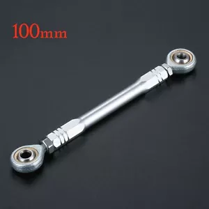 Silver CNC Motorcycle Footrest Rearset Gear Shift Rod Ball Bearing Adapter 100mm - Picture 1 of 11