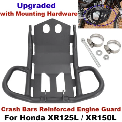 Protector de motor reforzado mejorado para barras de choque Honda XR150L XR125L Foto 1 de 4