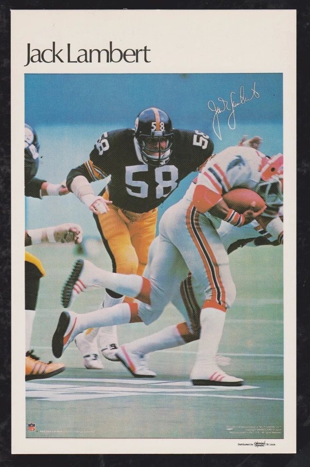 1981 MARKETCOM FOOTBALL MINI POSTER U PICK #1 - #50 SHARP ** FREE SHIPPING ** - Image 1 of 1