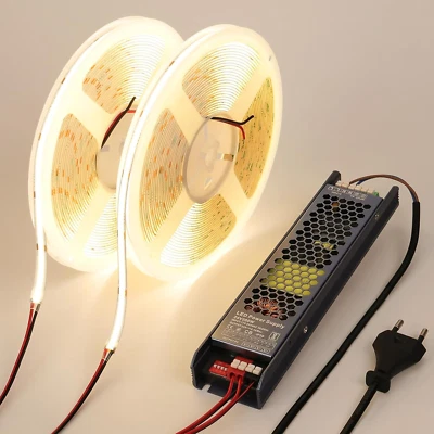 Striscia LED COB 24V 20 Metri (10 Metri×2), 4000K Bianco Naturale 11W/M 312Leds/ - Immagine 1 di 4