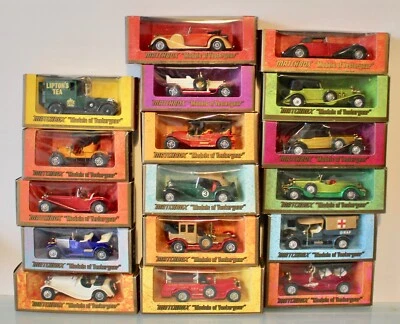 Matchbox Models of Yesteryear Komplettsatz. 70er Jahre. Y-1 bis Y-17 neuwertig & verpackt. - Bild 1 von 2