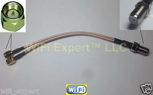 F TV Female to Y type 2X SMA Male Splitter Combiner cable pigtail RG316 4-20" - Picture 1 of 6