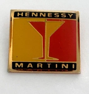 Vintage Hennessy lapel Pin Martini Drinking Party Liquor Advertising - Picture 1 of 3
