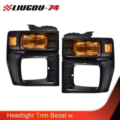 Подходит для Ford E150 E250 E350 ободок фары и парковочный указатель поворота лампа - Изображение 1 из 4