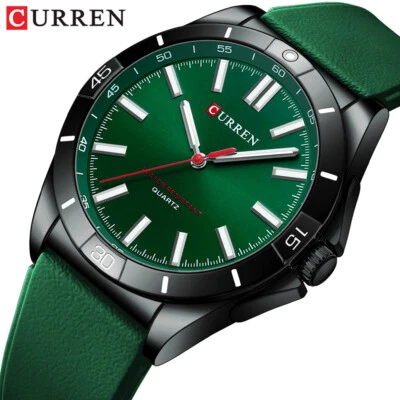 Reloj deportivo CURREN 2023 de cuarzo con correa de silicona impermeable moda ocio Foto 1 de 4