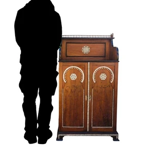 G Parvis, Médailler Oriental En Noyer, Fin XIXème Siècle - Picture 1 of 19