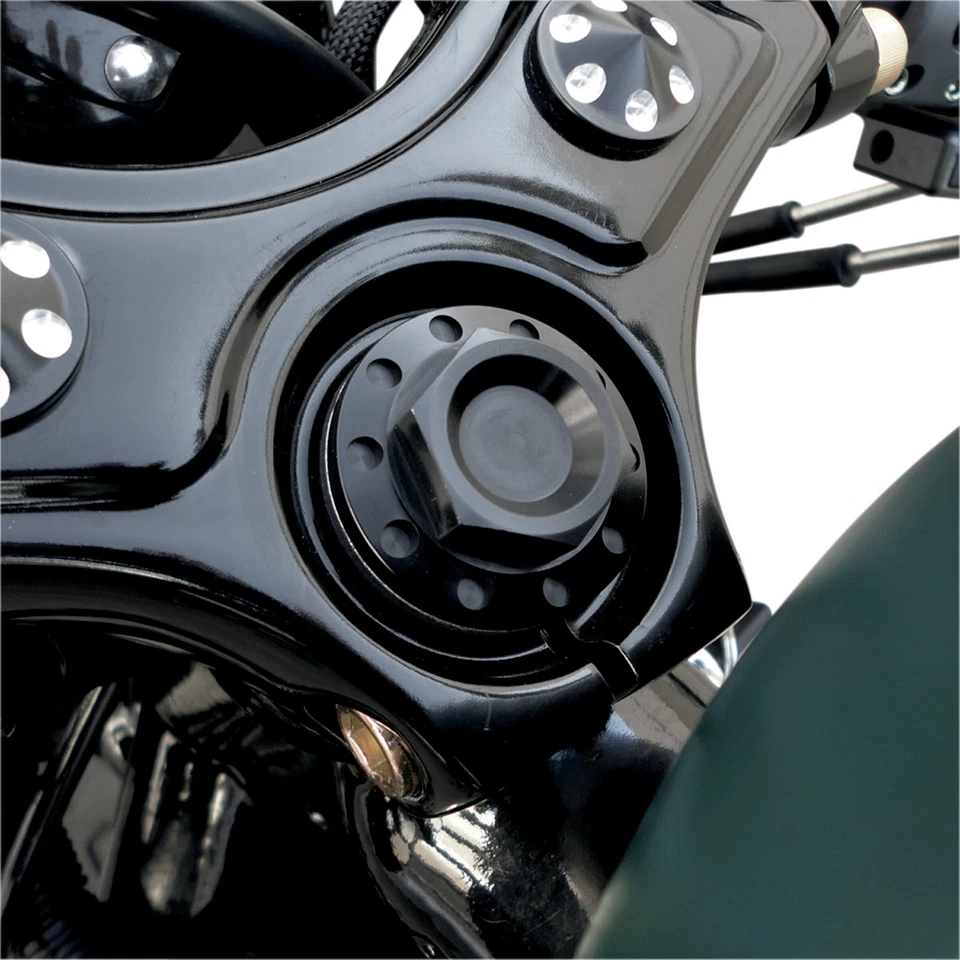 Perno de vástago de dirección negro Joker Machine para Harley-Davidson Sportster XL 1988-... Foto 1 de 1