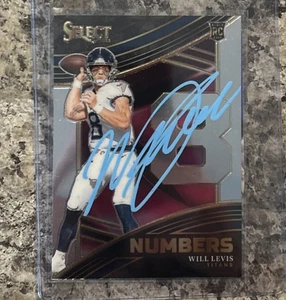Will Levis Autografata 2023 Panini Numeri Calcio Rookie Card RC Con Certificato di autenticità - Foto 1 di 2